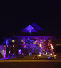 ULTRA GlowWeb at night with decorations image